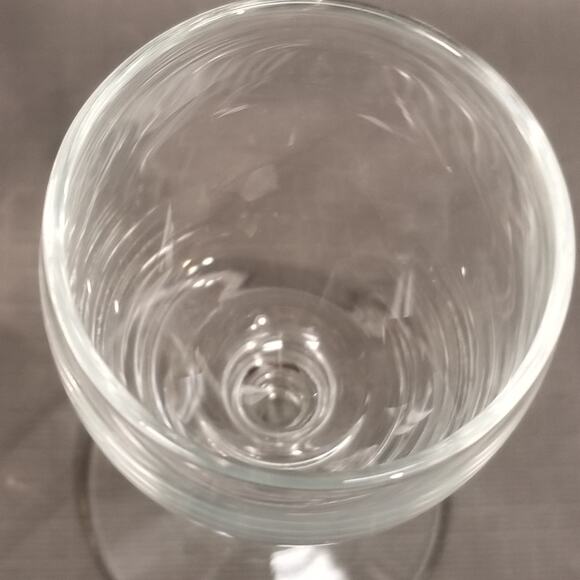 Four and 3/4 inch tall by one and a half inch wide wine glass short stem. - Picture 4 of 7